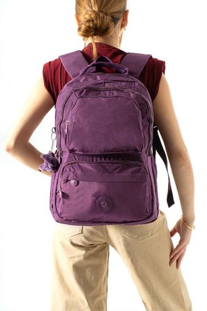 Unisex Okul Çantası Lise Ortaokul Üniversite Sırt Çantası 43*30 Cm Klinkır Hafif Kumaş Çok Cepli 2H
