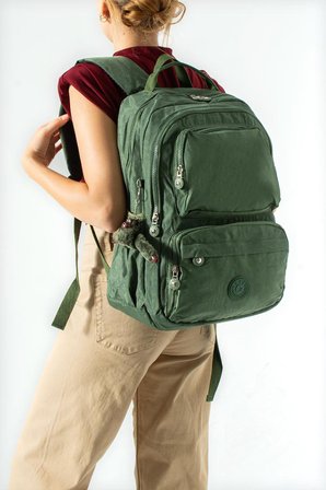 Unisex Okul Çantası Lise Ortaokul Üniversite Sırt Çantası 43*30 Cm Klinkır Hafif Kumaş Çok Cepli 2H
