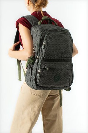 Unisex Okul Çantası Lise Ortaokul Üniversite Sırt Çantası 43*30 Cm Klinkır Hafif Kumaş Çok Cepli 2H