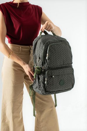 Unisex Okul Çantası Lise Ortaokul Üniversite Sırt Çantası 43*30 Cm Klinkır Hafif Kumaş Çok Cepli 2H