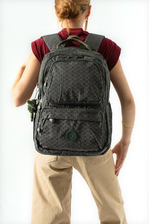 Unisex Okul Çantası Lise Ortaokul Üniversite Sırt Çantası 43*30 Cm Klinkır Hafif Kumaş Çok Cepli 2H