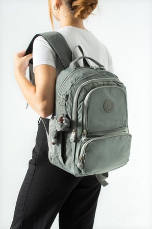 Unisex Okul Çantası Lise Ortaokul Üniversite Sırt Çantası 40*30 Cm Hafif Klinkır Kumaş Çok Cepli 4H