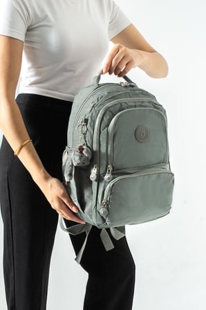 Unisex Okul Çantası Lise Ortaokul Üniversite Sırt Çantası 40*30 Cm Hafif Klinkır Kumaş Çok Cepli 4H