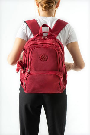 Unisex Okul Çantası Lise Ortaokul Üniversite Sırt Çantası 40*30 Cm Hafif Klinkır Kumaş Çok Cepli 4H