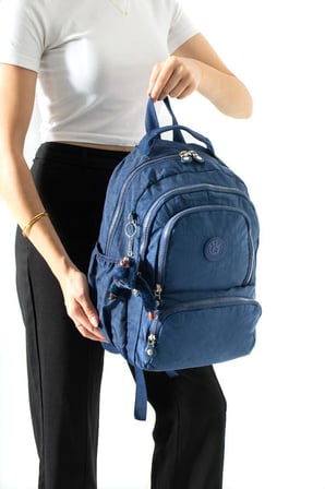 Unisex Okul Çantası Lise Ortaokul Üniversite Sırt Çantası 40*30 Cm Hafif Klinkır Kumaş Çok Cepli 4H