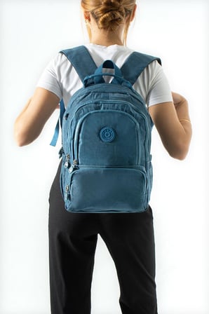 Unisex Okul Çantası Lise Ortaokul Üniversite Sırt Çantası 40*30 Cm Hafif Klinkır Kumaş Çok Cepli 4H