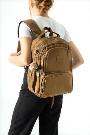 Unisex Okul Çantası Lise Ortaokul Üniversite Sırt Çantası 40*30 Cm Hafif Klinkır Kumaş Çok Cepli 4H
