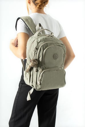 Unisex Okul Çantası Lise Ortaokul Üniversite Sırt Çantası 40*30 Cm Hafif Klinkır Kumaş Çok Cepli 4H