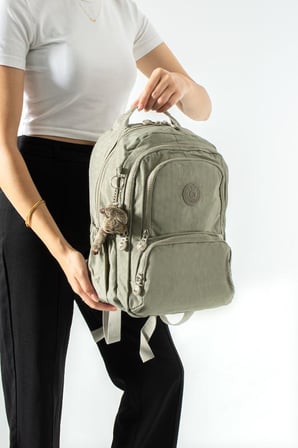 Unisex Okul Çantası Lise Ortaokul Üniversite Sırt Çantası 40*30 Cm Hafif Klinkır Kumaş Çok Cepli 4H