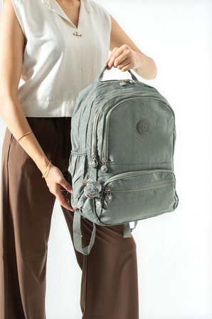 Ortaokul Lise Üniversite Okul Sırt Çantası Unisex 40*30 Cm Su İtici Hafif Klinkır Kumaş Çok Cepli 3M