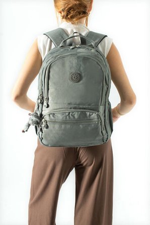 Ortaokul Lise Üniversite Okul Sırt Çantası Unisex 40*30 Cm Su İtici Hafif Klinkır Kumaş Çok Cepli 3M