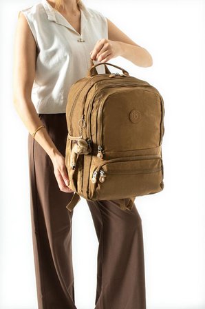 Ortaokul Lise Üniversite Okul Sırt Çantası Unisex 40*30 Cm Su İtici Hafif Klinkır Kumaş Çok Cepli 3M
