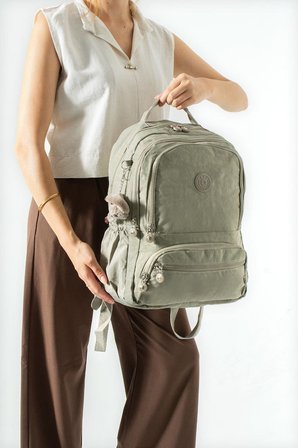 Ortaokul Lise Üniversite Okul Sırt Çantası Unisex 40*30 Cm Su İtici Hafif Klinkır Kumaş Çok Cepli 3M