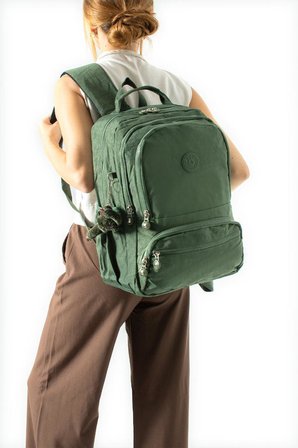 Ortaokul Lise Üniversite Okul Sırt Çantası Unisex 40*30 Cm Su İtici Hafif Klinkır Kumaş Çok Cepli 3M