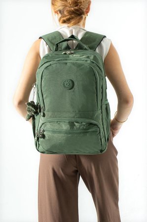 Ortaokul Lise Üniversite Okul Sırt Çantası Unisex 40*30 Cm Su İtici Hafif Klinkır Kumaş Çok Cepli 3M