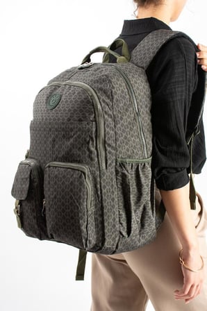 Unisex Klinkır Okul Çantası Lise Ortaokul Üniversite Sırt Çantası 45*30 Cm Hafif Kumaş Çok Cepli 