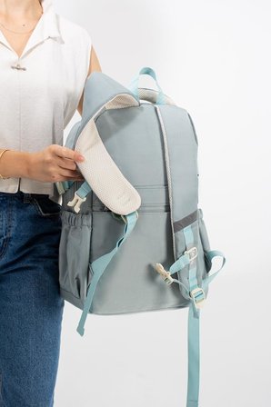 Ventis Unisex Okul Çantası Lise Ortaokul Sırt Çantası 43*30 Cm Su Geçirmez Kumaş Çok Cepli Vnt1-B