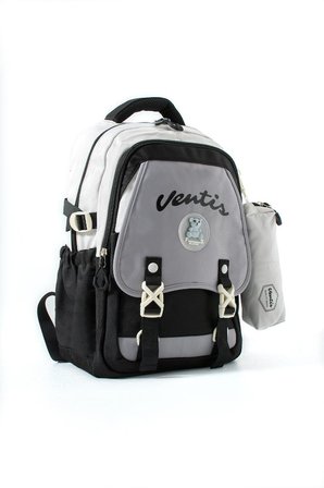Ventis Unisex Okul Çantası Lise Ortaokul 2'li Set Kalemlikli Sırt Çantası 43*30 Cm Çok Cepli Vnt1-D