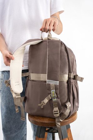 Ventis Unisex Okul Çantası Ortaokul Lise Sırt Çantası 43*30 Cm Su Geçirmez Kumaş Çok Cepli Vnt5-D