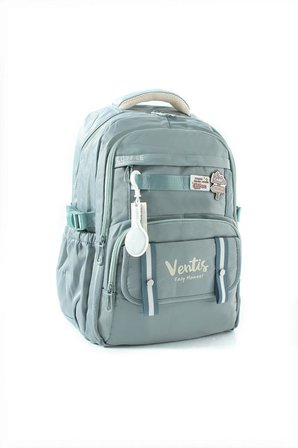 Ventis Unisex Okul Çantası Ortaokul Lise Sırt Çantası 43*30 Cm Su Geçirmez Kumaş Çok Cepli Vnt5-D