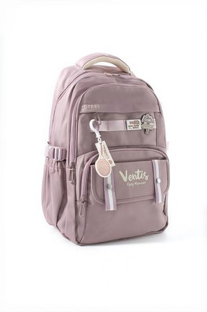 Ventis Unisex Okul Çantası Ortaokul Lise Sırt Çantası 43*30 Cm Su Geçirmez Kumaş Çok Cepli Vnt5-D