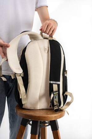 Ventis Unisex Maskotlu Okul Çantası Lise Ortaokul Sırt Çantası 43*30 Cm Çok Cepli Vnt5-G