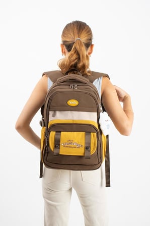 Ventis Unisex Okul Çantası Lise Ortaokul Maskotlu Sırt Çantası 43*30 Cm Çok Cepli Vnt5-H