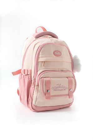 Ventis Unisex Okul Çantası Lise Ortaokul Maskotlu Sırt Çantası 43*30 Cm Çok Cepli Vnt5-H