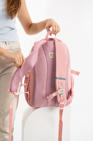 Ventis Unisex Okul Çantası Lise Ortaokul Maskotlu Sırt Çantası 43*30 Cm Çok Cepli Vnt5-H