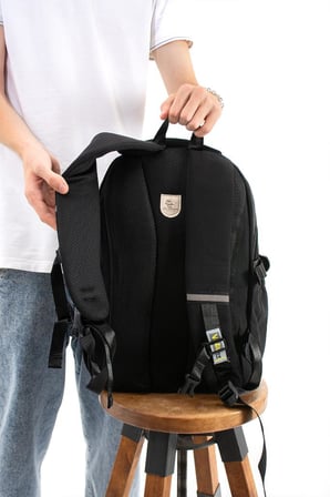 Ventis Unisex Okul Çantası Lise Ortaokul Maskotlu Sırt Çantası 43*30 Cm Çok Cepli Vnt5-H