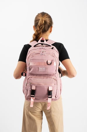 Ventis Unisex Okul 2'Li Set Çantası Lise Ortaokul Kalemlikli Sırt Çantası 43*30 Cm Çok Cepli Vnt7-C