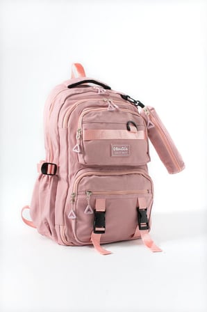 Ventis Unisex Okul 2'Li Set Çantası Lise Ortaokul Kalemlikli Sırt Çantası 43*30 Cm Çok Cepli Vnt7-C