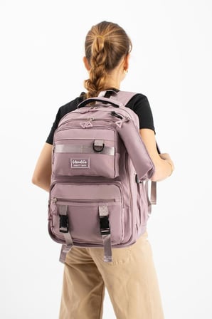 Ventis Unisex Okul 2'Li Set Çantası Lise Ortaokul Kalemlikli Sırt Çantası 43*30 Cm Çok Cepli Vnt7-C