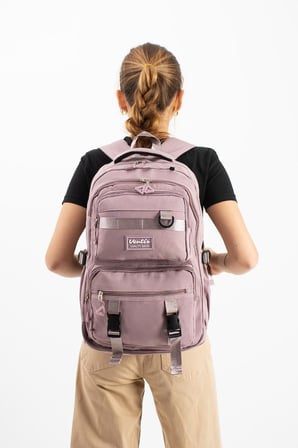 Ventis Unisex Okul 2'Li Set Çantası Lise Ortaokul Kalemlikli Sırt Çantası 43*30 Cm Çok Cepli Vnt7-C