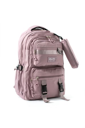 Ventis Unisex Okul 2'Li Set Çantası Lise Ortaokul Kalemlikli Sırt Çantası 43*30 Cm Çok Cepli Vnt7-C
