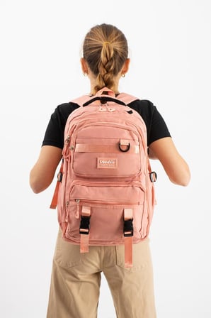 Ventis Unisex Okul 2'Li Set Çantası Lise Ortaokul Kalemlikli Sırt Çantası 43*30 Cm Çok Cepli Vnt7-C
