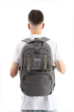 Ventis Unisex Kalemlikli 2'Li Set Okul Çantası Lise Ortaokul Sırt Çantası 43*30 Cm Çok Cepli Vnt7-F