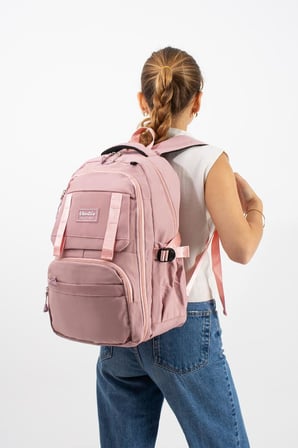 Ventis Unisex Kalemlikli 2'Li Set Okul Çantası Lise Ortaokul Sırt Çantası 43*30 Cm Çok Cepli Vnt7-F