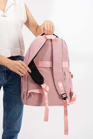 Ventis Unisex Kalemlikli 2'Li Set Okul Çantası Lise Ortaokul Sırt Çantası 43*30 Cm Çok Cepli Vnt7-F