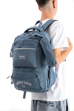 Ventis Unisex Set Okul Çantası Kalemlikli 2'Li Lise Ortaokul Sırt Çantası 43*30 Cm Çok Cepli Vnt7-G
