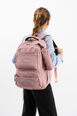 Ventis Unisex Set Okul Çantası Kalemlikli 2'Li Lise Ortaokul Sırt Çantası 43*30 Cm Çok Cepli Vnt7-G