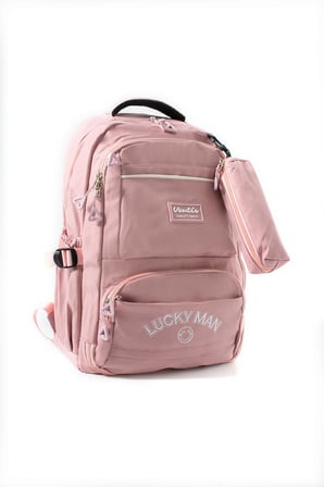 Ventis Unisex Set Okul Çantası Kalemlikli 2'Li Lise Ortaokul Sırt Çantası 43*30 Cm Çok Cepli Vnt7-G
