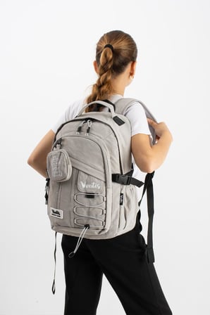 Ventis Cüzdanlı Unisex Okul Çantası Lise Ortaokul Günlük Sırt Çantası 43*30 Cm Vnt9-B