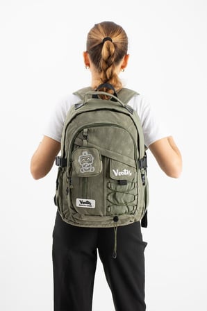 Ventis Cüzdanlı Unisex Okul Çantası Lise Ortaokul Günlük Sırt Çantası 43*30 Cm Vnt9-B