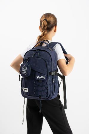 Ventis Cüzdanlı Unisex Okul Çantası Lise Ortaokul Günlük Sırt Çantası 43*30 Cm Vnt9-B