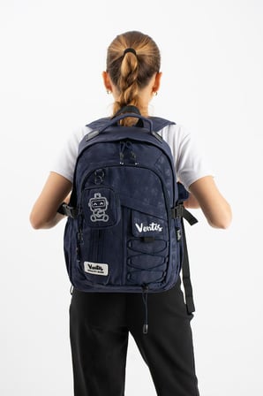 Ventis Cüzdanlı Unisex Okul Çantası Lise Ortaokul Günlük Sırt Çantası 43*30 Cm Vnt9-B