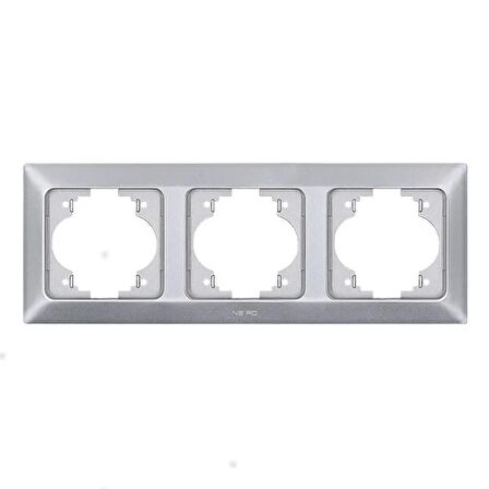 NE-AD Aras Üçlü Yatay Çerçeve - Gümüş