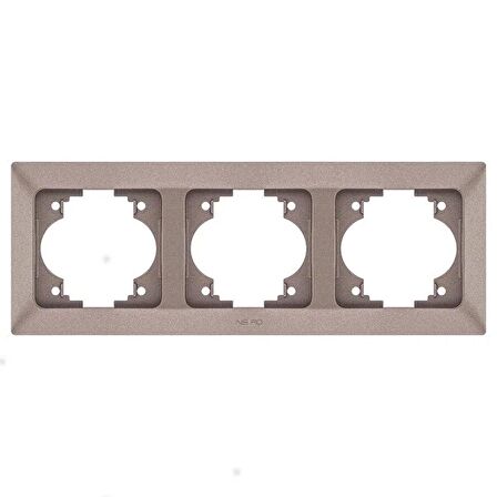 NE-AD Aras Üçlü Yatay Çerçeve - Mocha