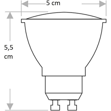 CATA Led Ampul 4W 3200k Gu10 Duylu Ct-4240 - GÜN IŞIĞI