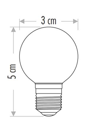 CATA 1W Yeşil Renk Led Top Gece Ampulü E27 Duylu